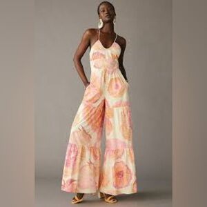 NWT Hutch Pink and Orange Jumpsuit Size 8